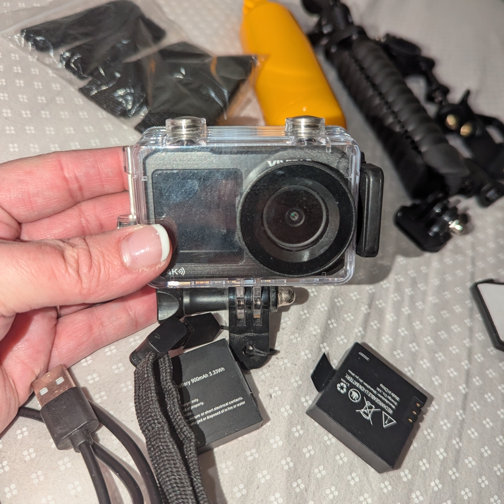 VIVITAR ACTION GO-PRO CAMERA AND ACCESSORIES